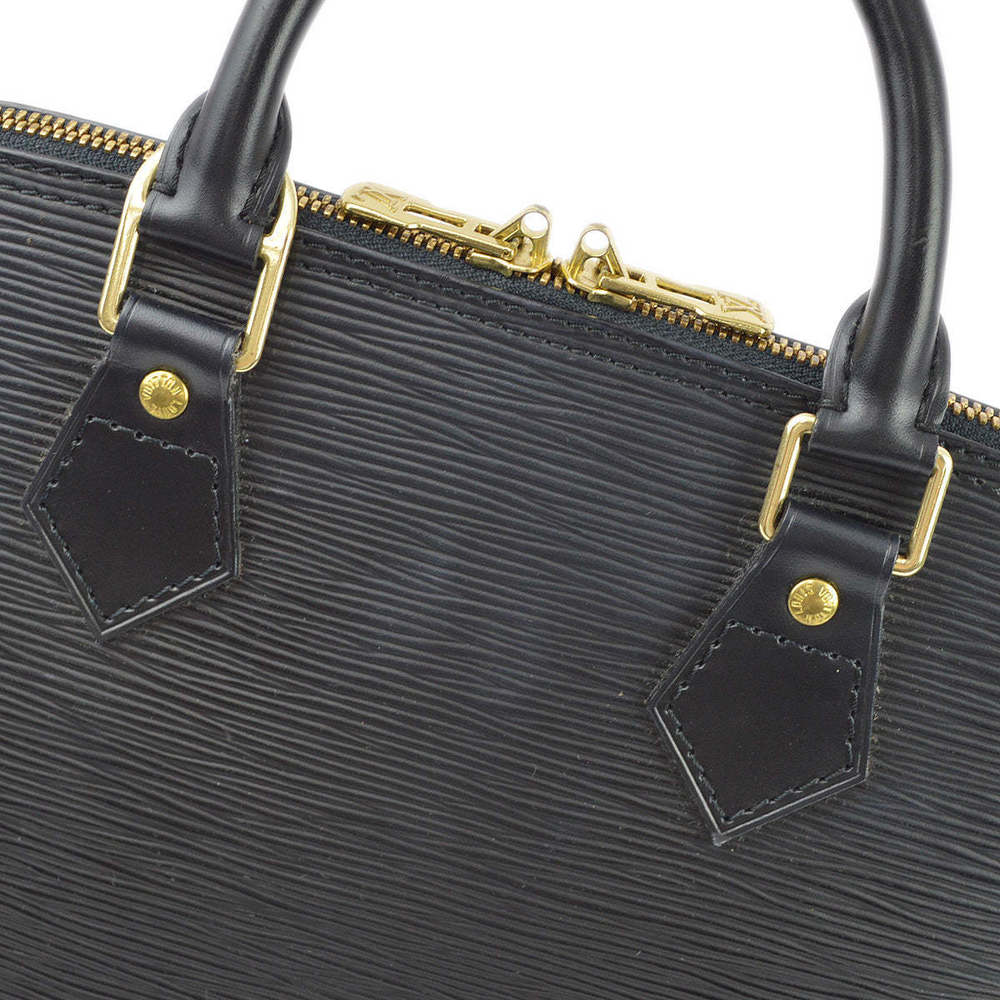 LOUIS VUITTON 1997 Black Epi Alma Handbag M52142 173143 - Picture 6 of 10